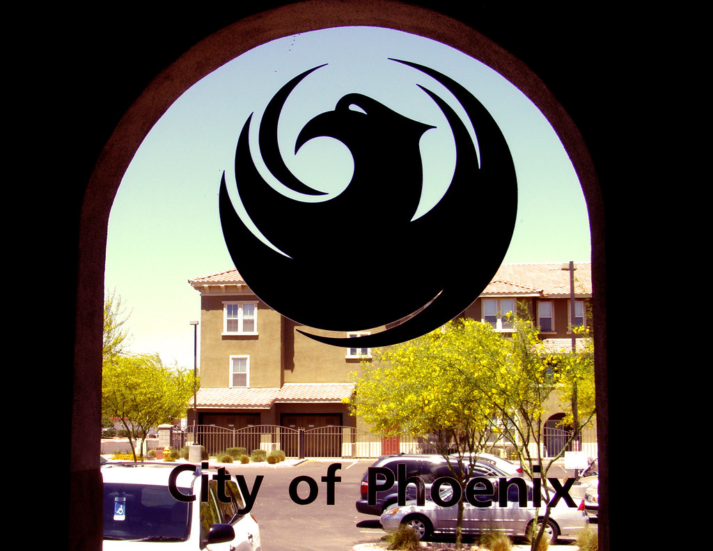 City of Phoenix Logo on Window